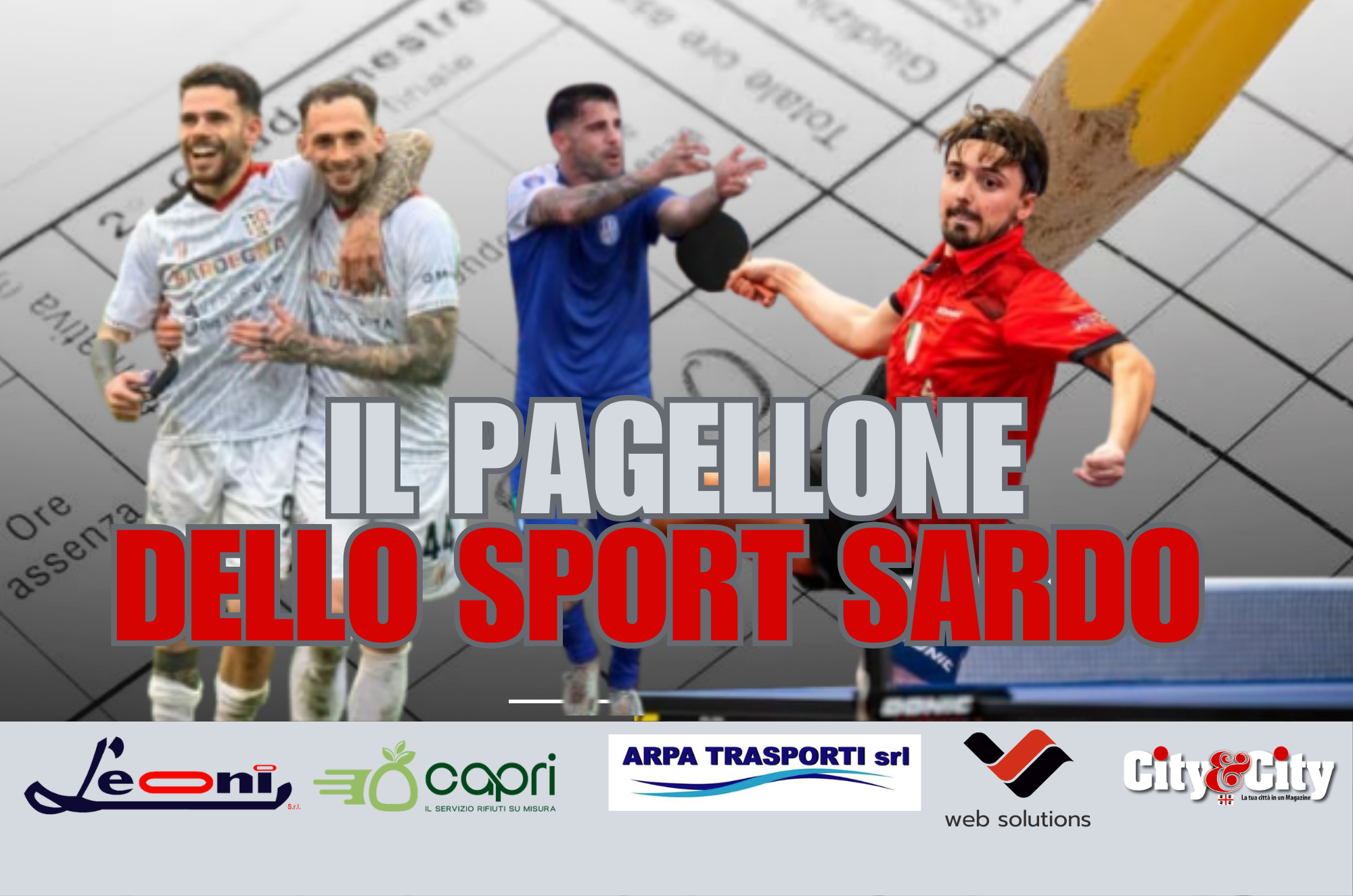Da sinistra: Gianmaria Zanandrea (Torres), Alessandro Aloia (Monastir), Andrea Puppo (Tennistavolo Sassari)