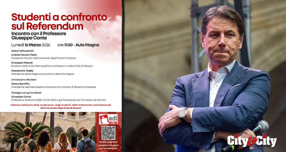 A Sassari gli studenti dialogano con Giuseppe Conte sul referendum costituzionale
