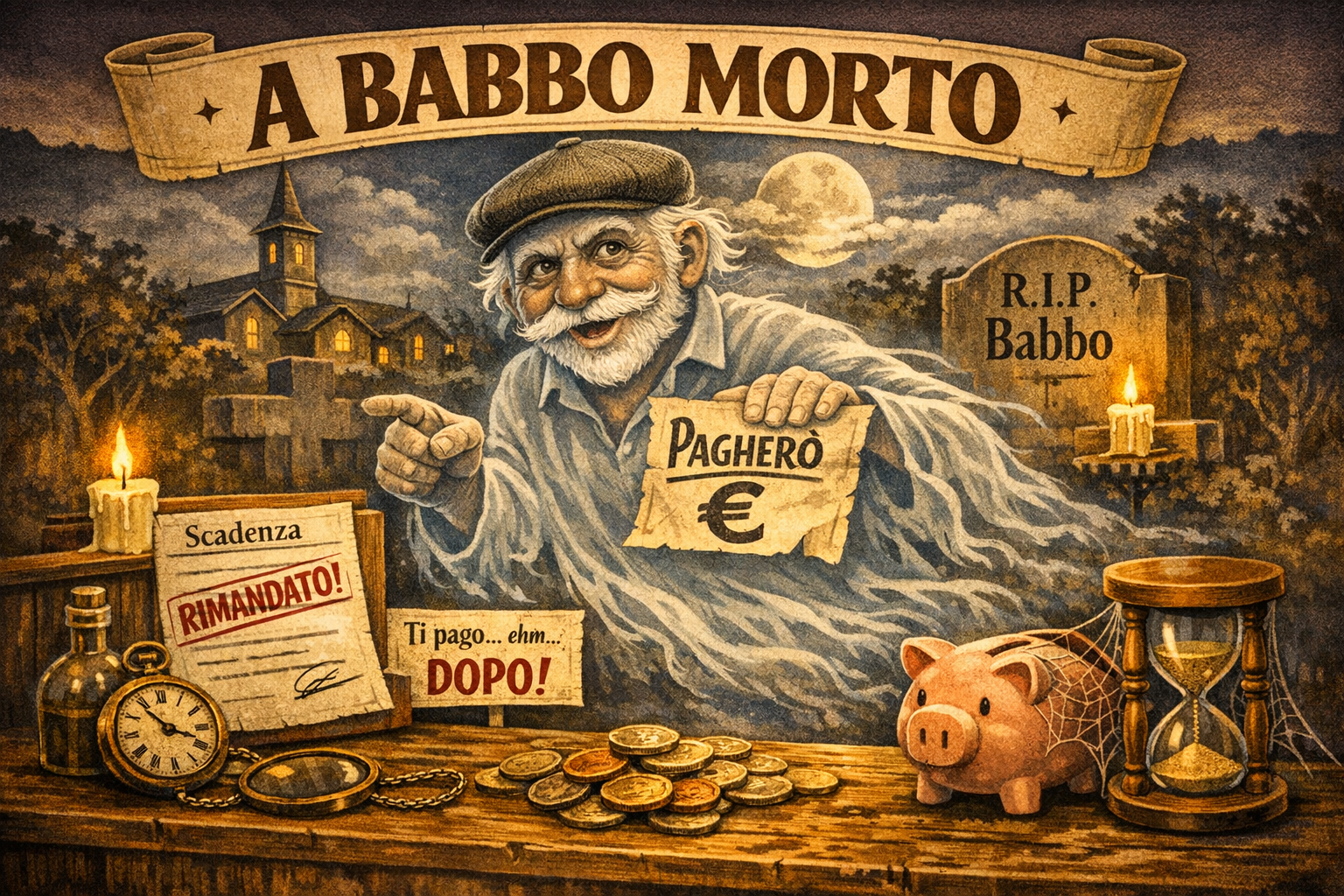 A babbo morto espressione che parla di debiti