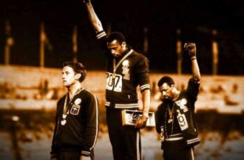 Norman, Smith e Carlos sul podio dei 200 metri ai Giochi di Messico 1968