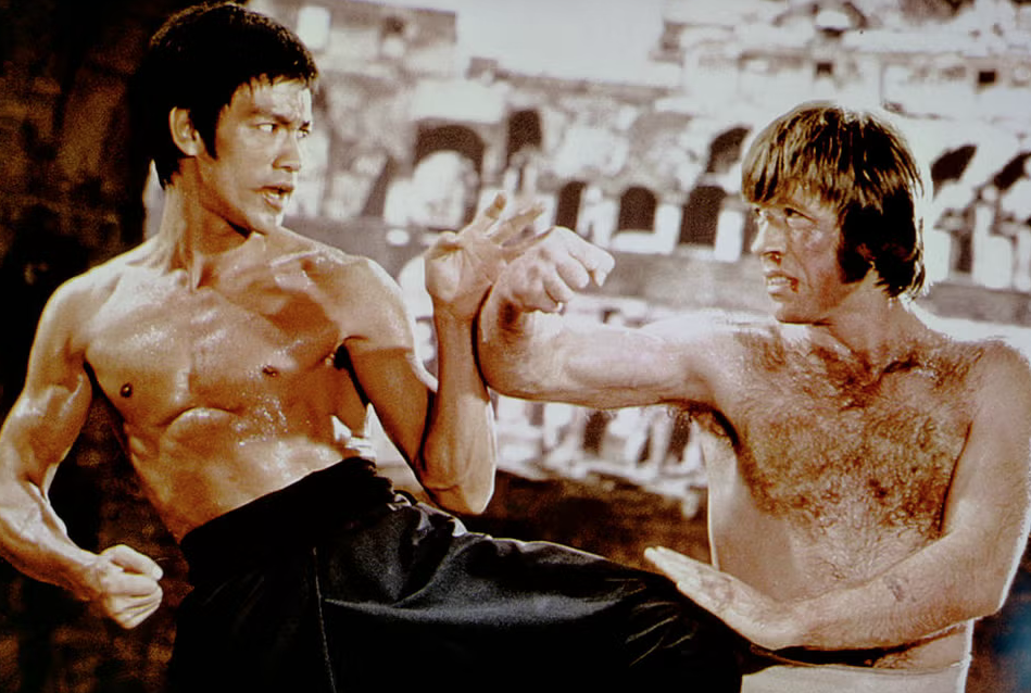 Bruce e Lee e Chuck Norris
