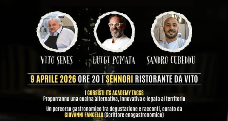 A Sennori una cena benefica che unisce grandi chef e giovani talenti della gastronomia sarda