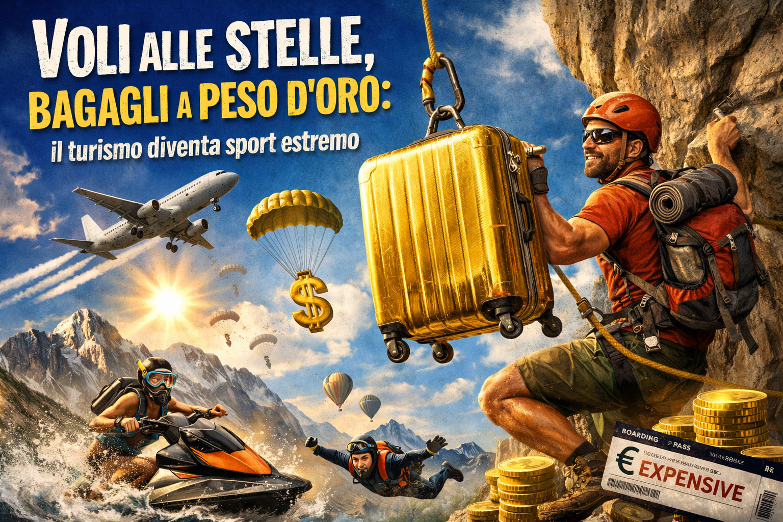 Voli alle stelle, bagagli a peso d’oro- il turismo diventa sport estremo