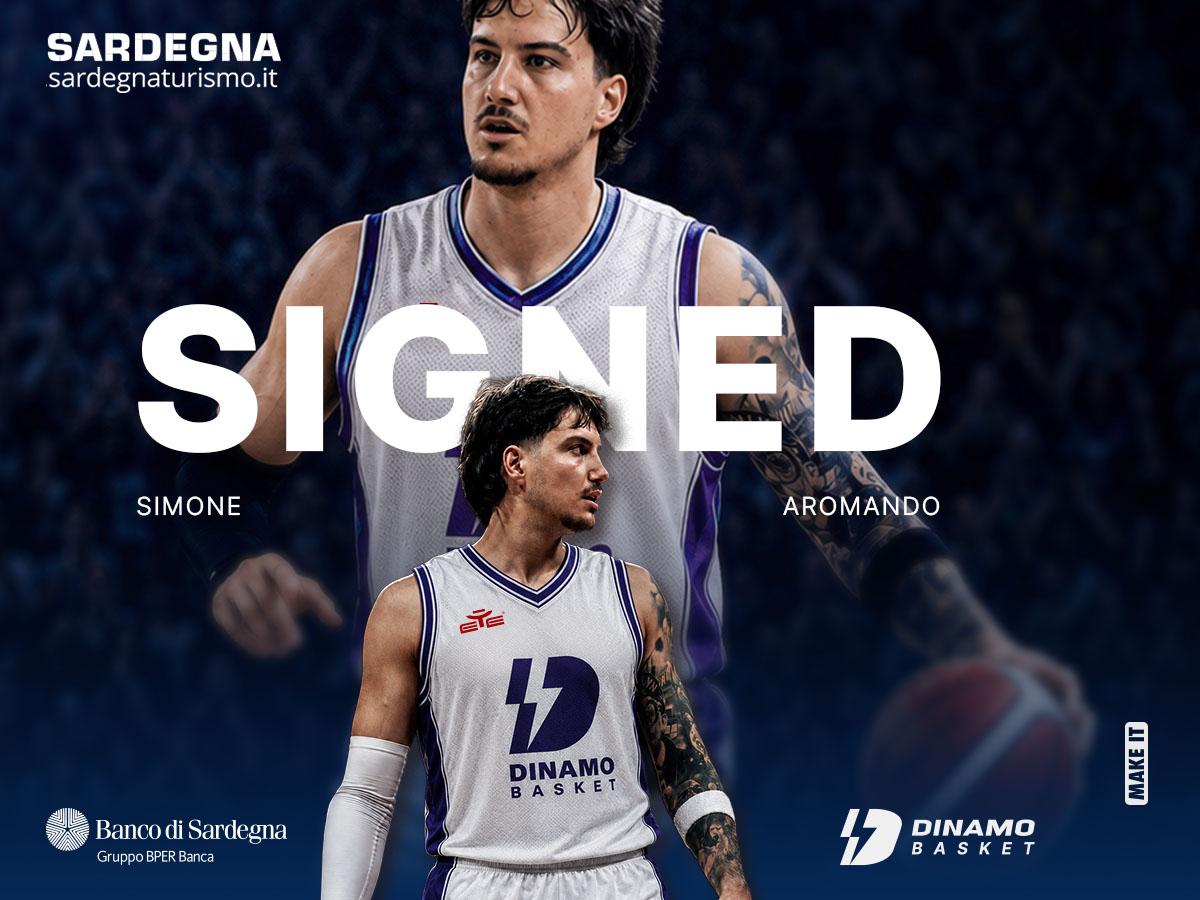 Simone Aromando è un nuovo giocatore della Dinamo Sassari