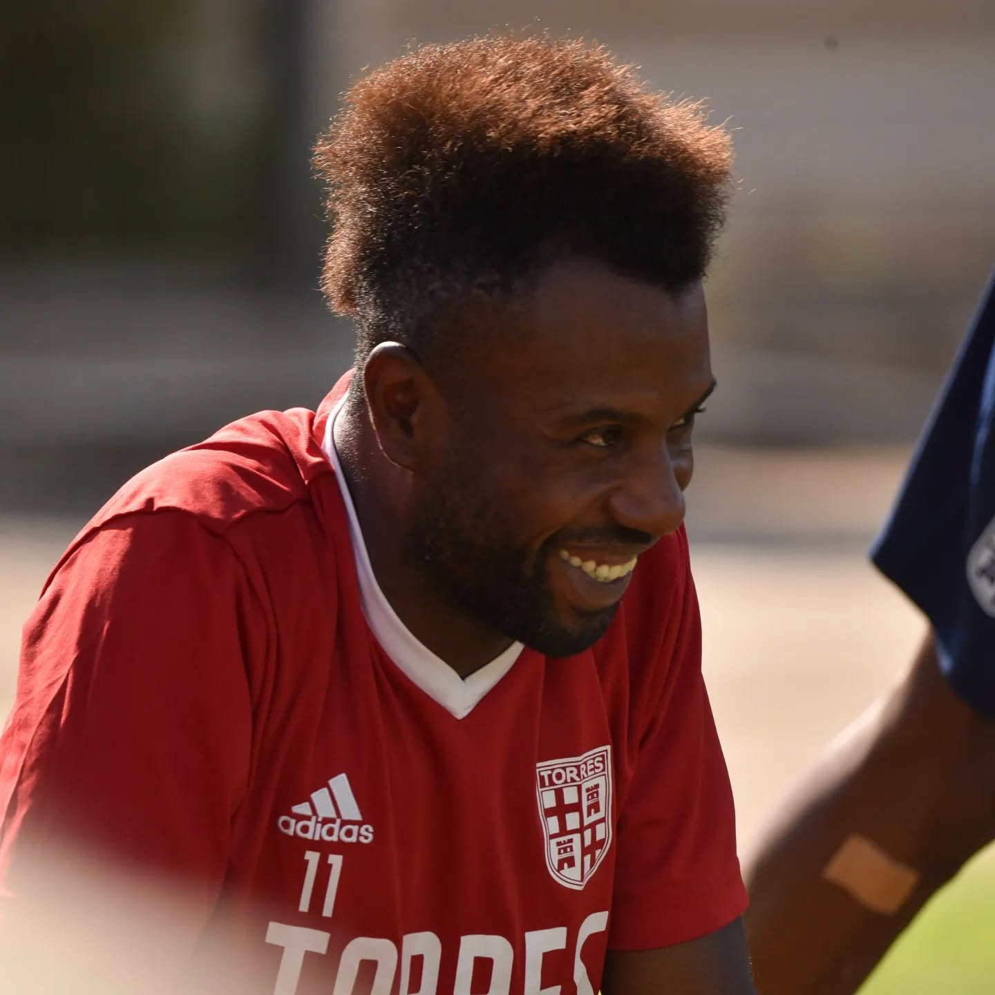 Adama Diakite, 32 anni, durante il ritiro pre-campionato del 2024