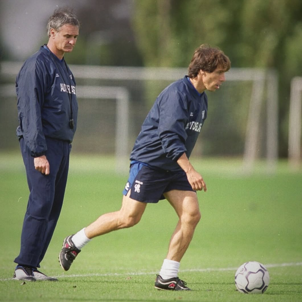 Gianfranco Zola e Claudio Ranieri
