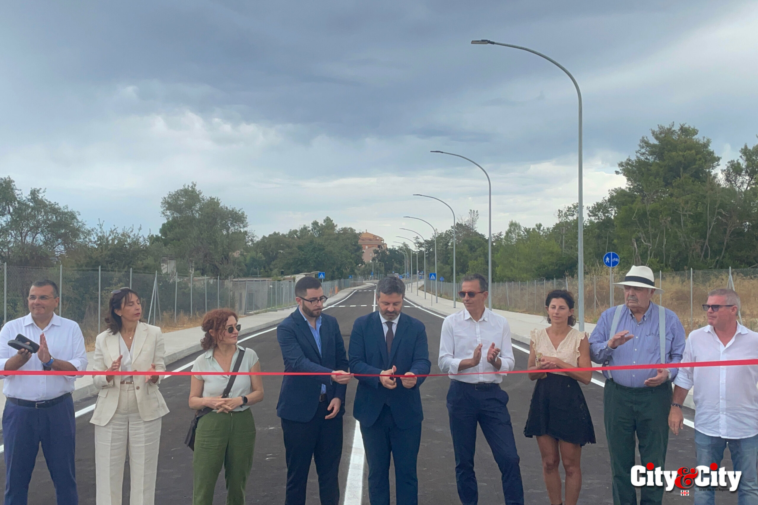 Inaugurazione del nuovo asse viario di Luna e Sole, alle spalle del PalaSerradimigni