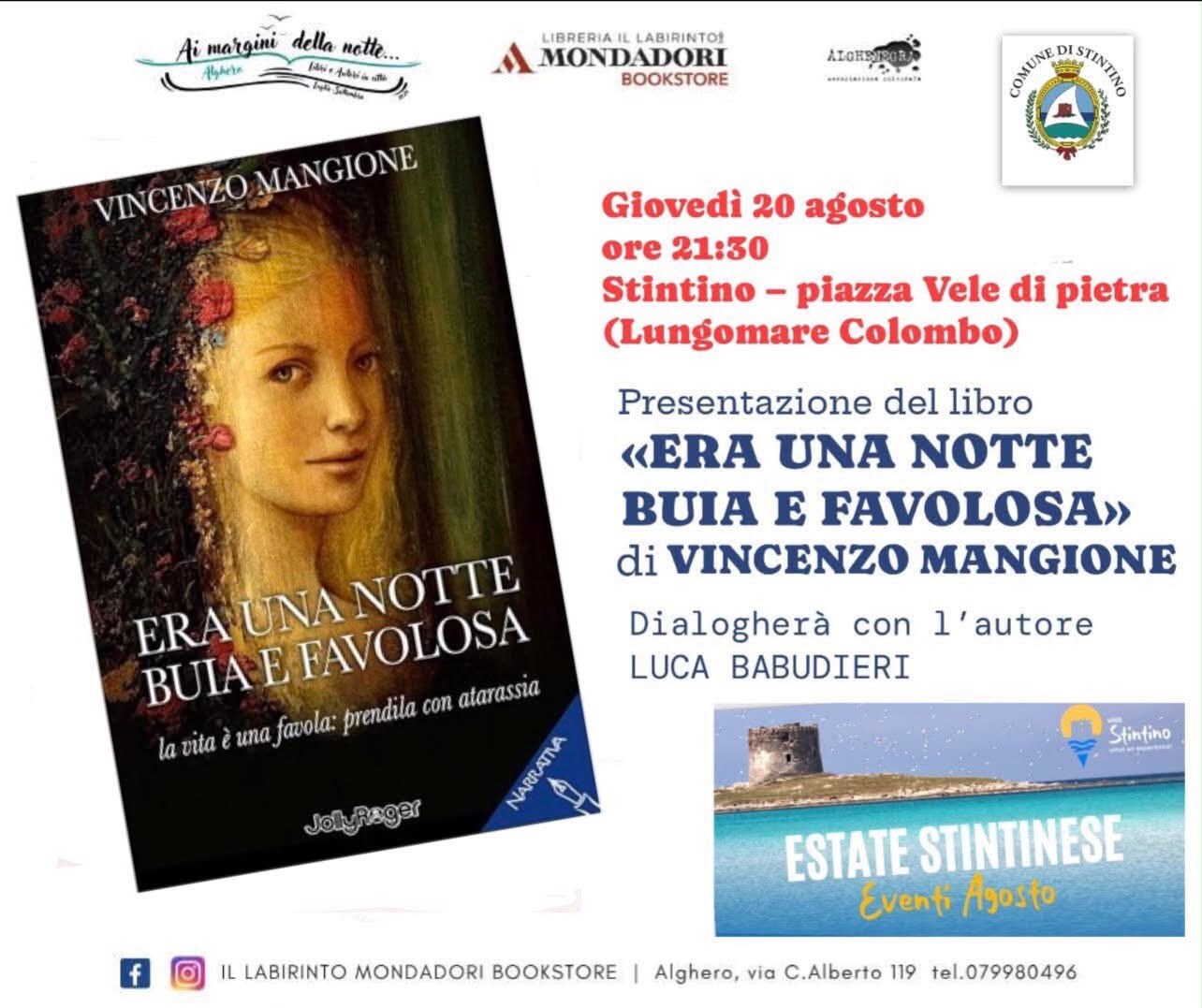 A Stintino la presentazione del romanzo “Era una notte buia e favolosa di Vincenzo Mangione