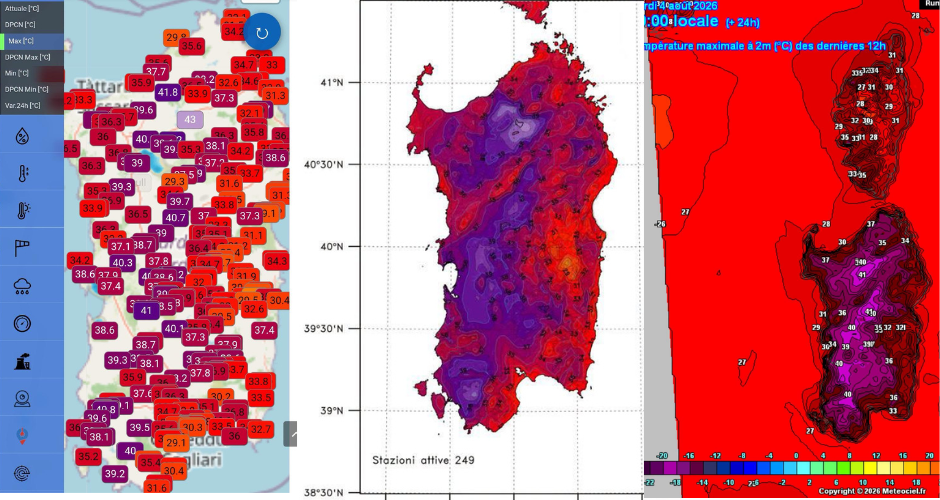 Clima Estate Sardegna temperature