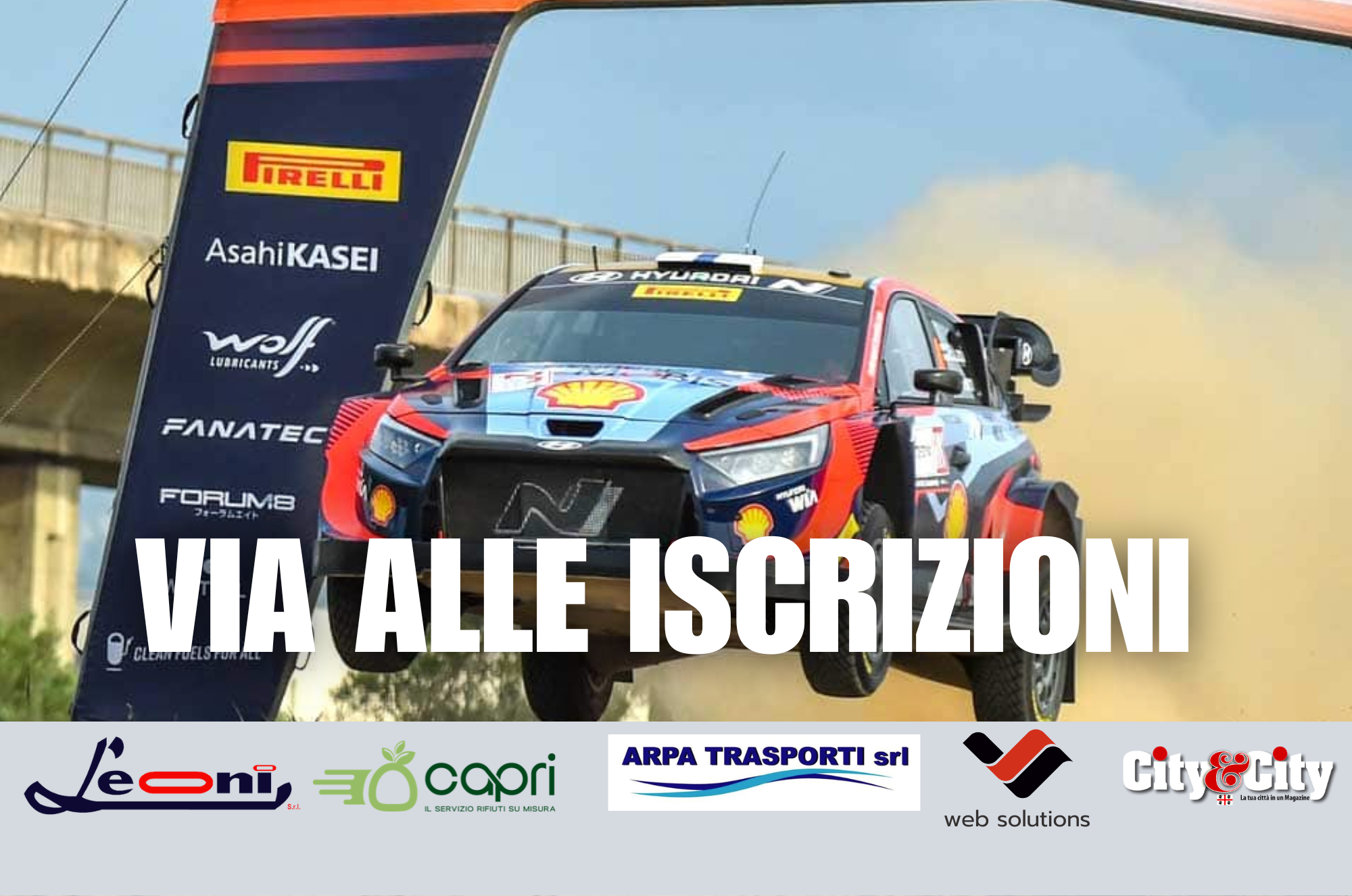 Una delle vetture partecipanti al Rally Italia Sardegna 2025