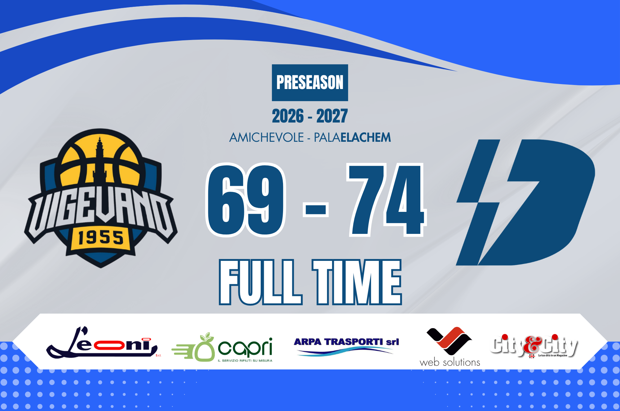 Vigevano Dinamo preseason 29:08:26