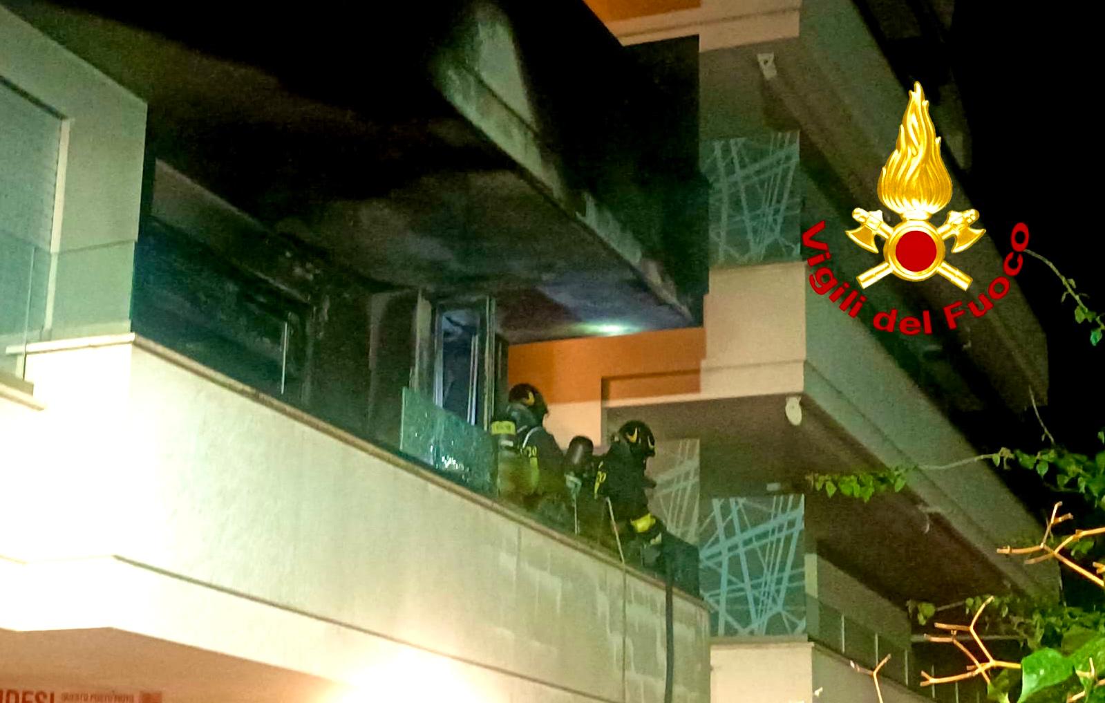 Incendio in un appartamento ad Alghero