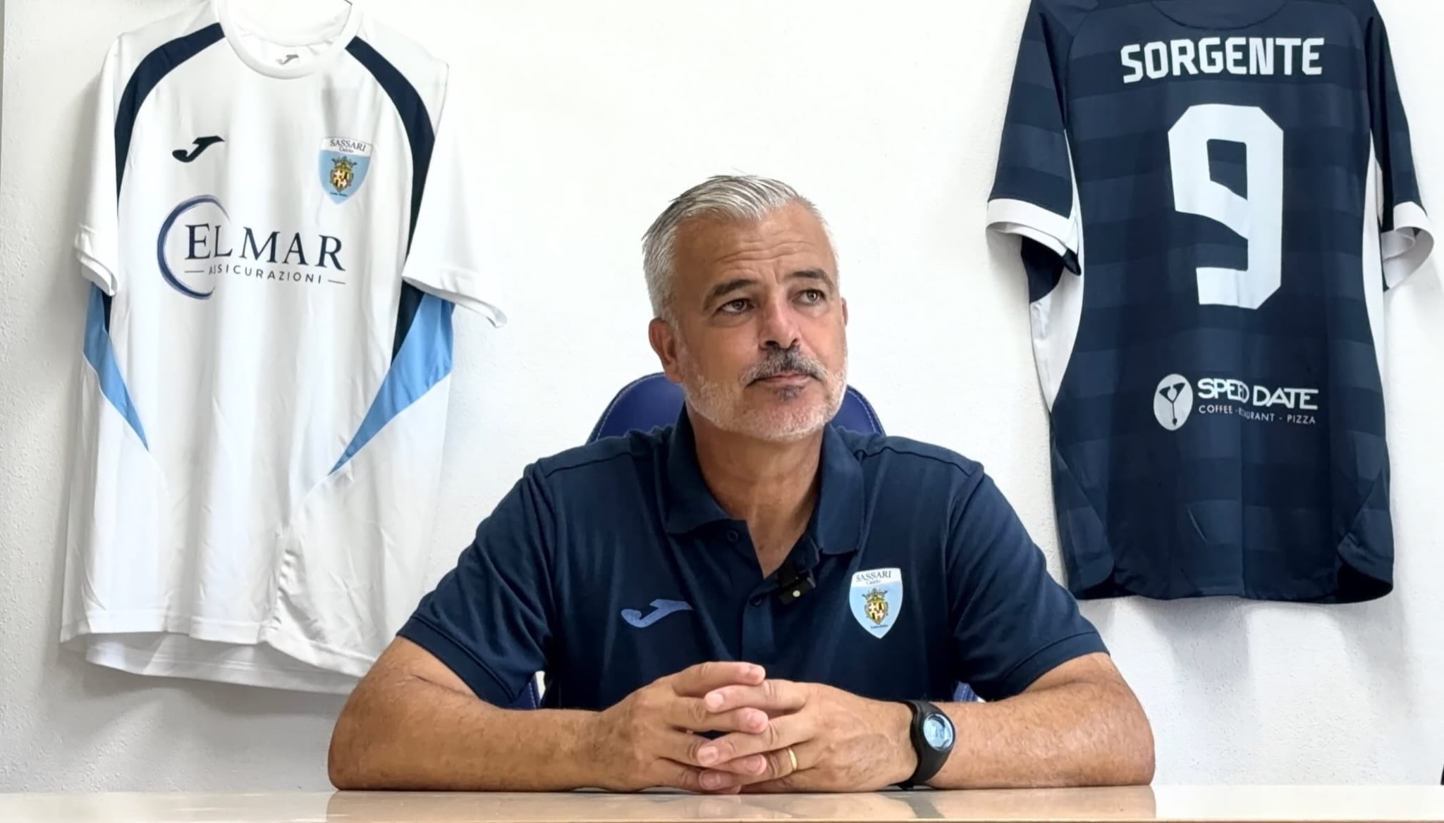 Michele Fini, 52 anni, in conferenza stampa post-Latte Dolce-Anagni