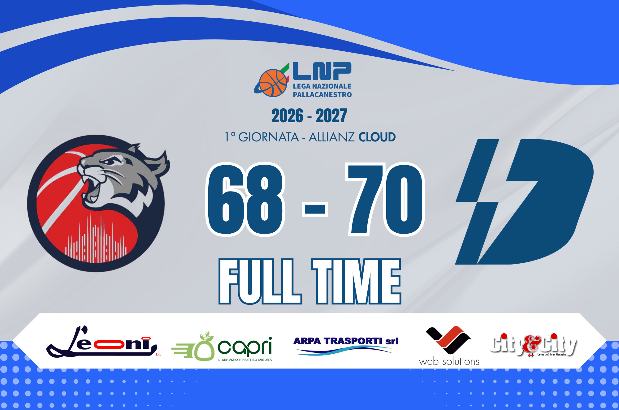 Urania Milano vs Dinamo Sassari FULL TIME 27:09:2026